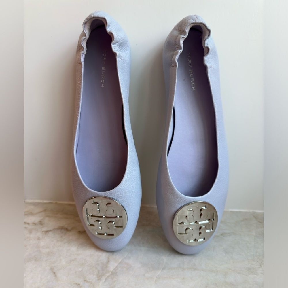 Tory Burch Claire Ballet Flat - Spring Lavender Color‎ Size 8.5 - Picture 4 of 13